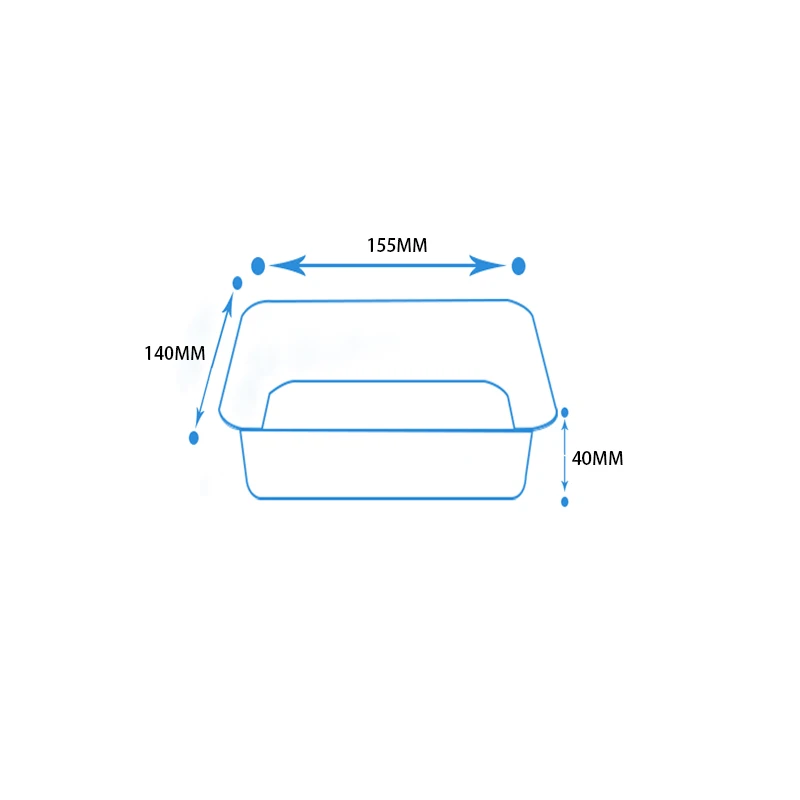 product tia ca22 hign quality wholesale high temperature resistant thermal food storage aluminum foil container-5