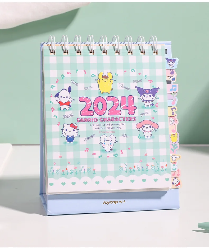2024 Bookmark Desk Calendar Cute Cartoon Calendar Student Office