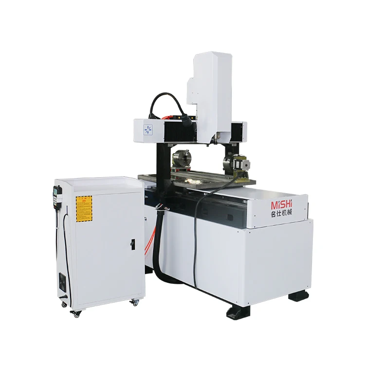 MISHI 4040 6060 6090 3d Cnc Metal Engraving Machine with Rotary