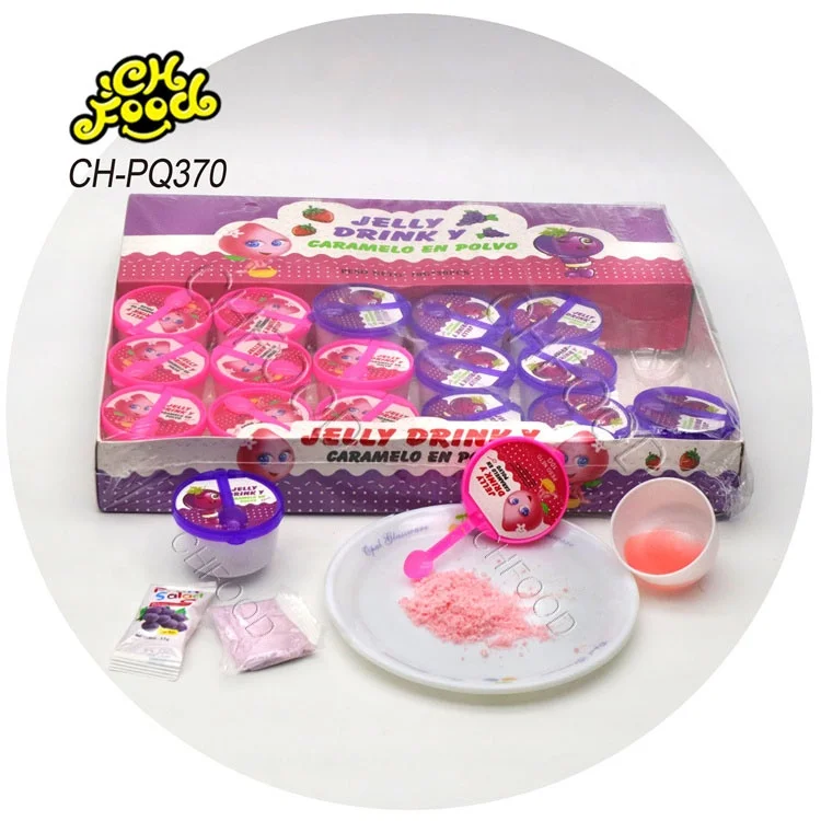Wholesale and Custom Candy Toy for Kids Fruit Jam Liquid Candy with Sour Powder Candy OEM Halal Candy Sweets Snack