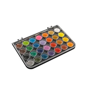 28colors High Quality Solid Pigment Washable Watercolor Paints Set Made in China