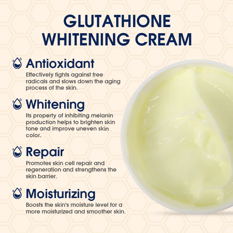 Korean Pearl Face Cream Sulfate-free Moisturizing & Repair and Glutathione  & Shea Butter Black Skin Whitening Face Cream