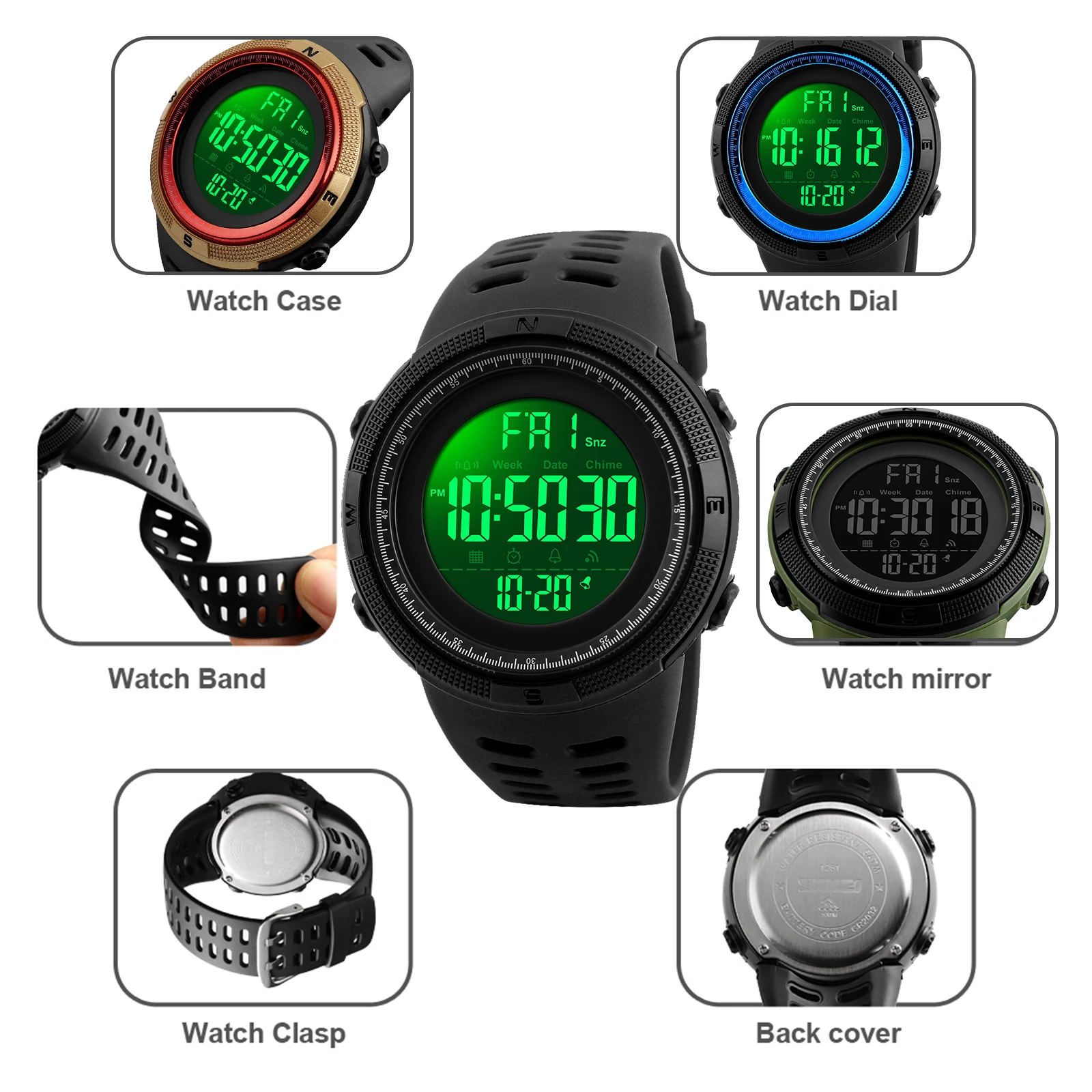 Digital Watches Skmei 1251 Watch Manual Skmei Model 1251 Manual