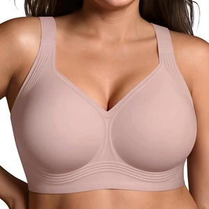 Womens Wireless Jelly Bra Plus Size Supportive Seamless Bras Full Coverage Push up Comfortable No Underwire Tshirt Bras
