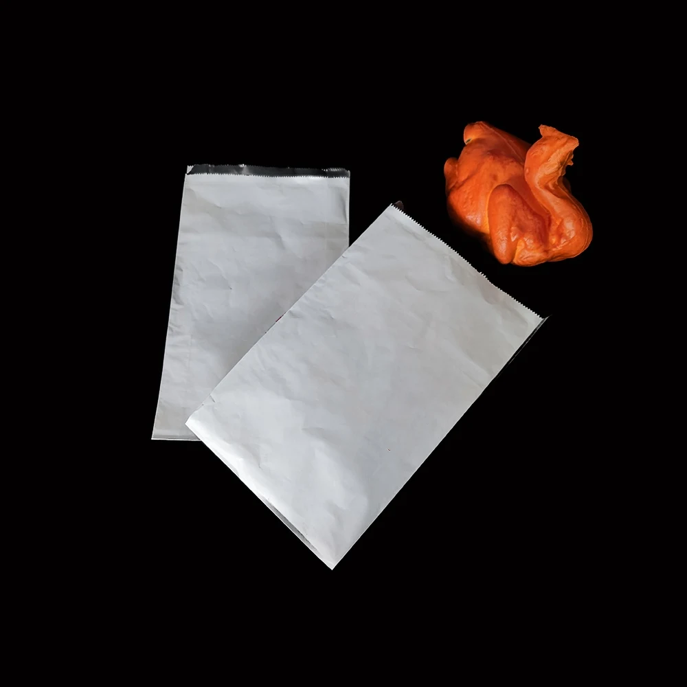 Sachet de poulet grillé biodégradable emballé en feuille de thé chaud