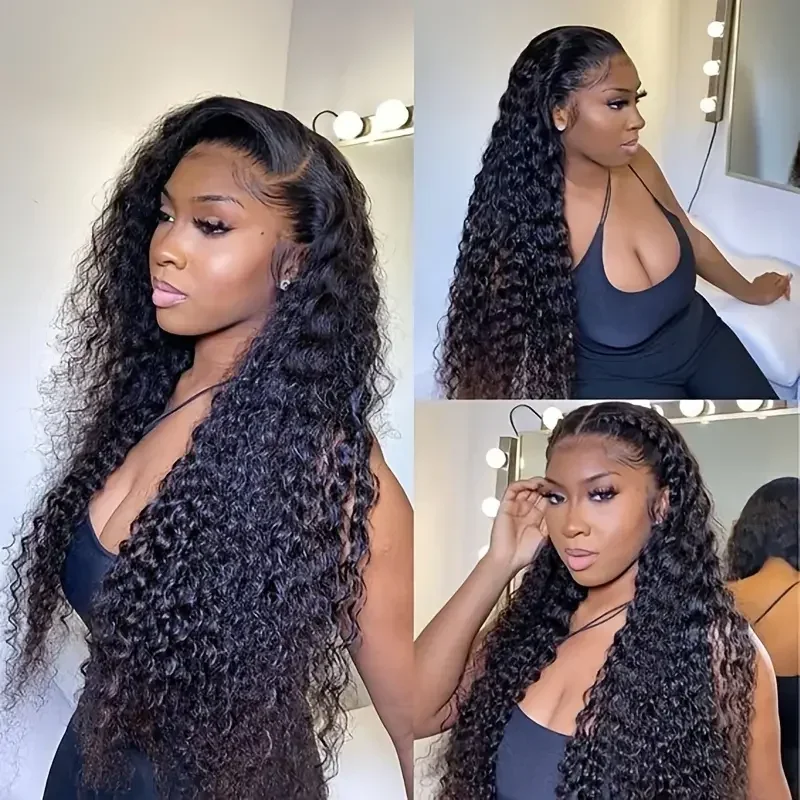 Deep Wave Lace Front Human Haar Perücke Für Damen Locken_voghion.com