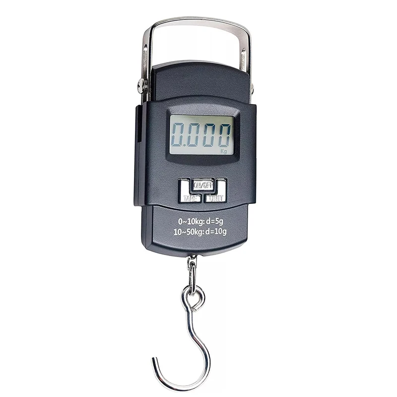 50kg/10g Portable handheld smile scale luggage Hanging Digital Luggage Scale