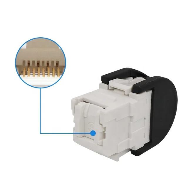 new type 3m Type utp rj45 toolless cat6 keystone jack 180 degree