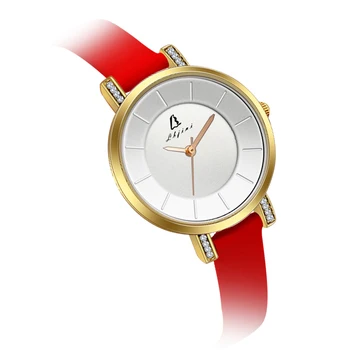 Custom Logo Slim Stone Leather Ladies Watches Luxury Japan Movet 3ATM Water Resistant Reloj Creative Quartz Watch for Women