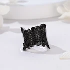 Silver Ring Ringssilver Design Silver Rings New Arrival Party Natural Black Spinel Fashion Jewelry 925 Sterling Silver Ring