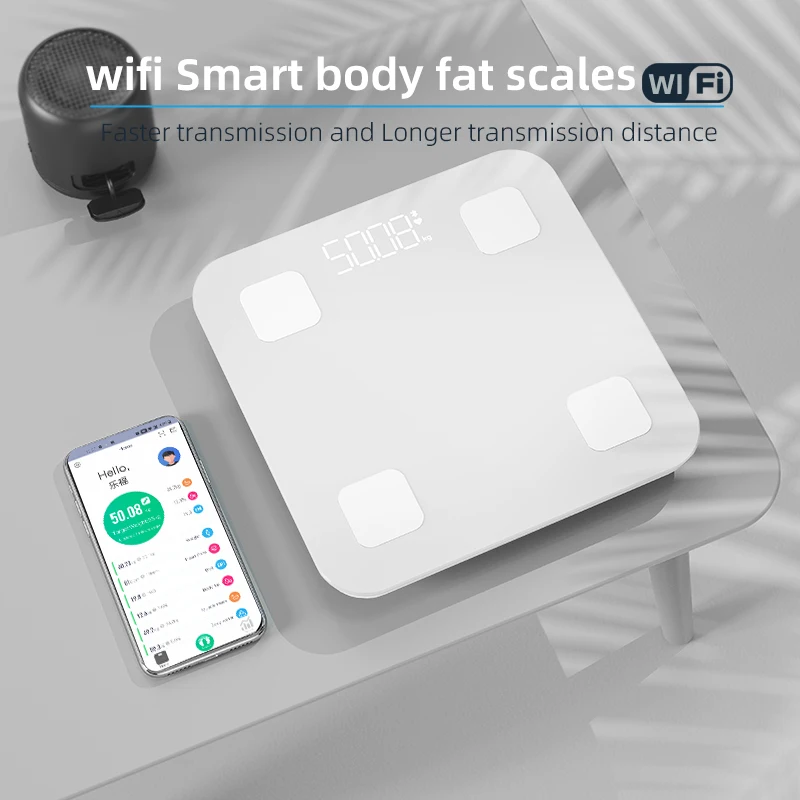 Custom Smart Mini Wifi Small bluetooth Digital Bathroom Inbody Weighing Body Scale  Portable Electronic Gram Scale 2