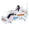 Cama de enfermería manual con barandilla grande de ABS