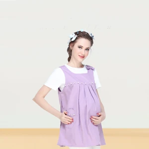 Electromagnetic Shielding Radiation Protection Faraday Maternity Apron with Stainless Steel Fibre Customized Color & Logo