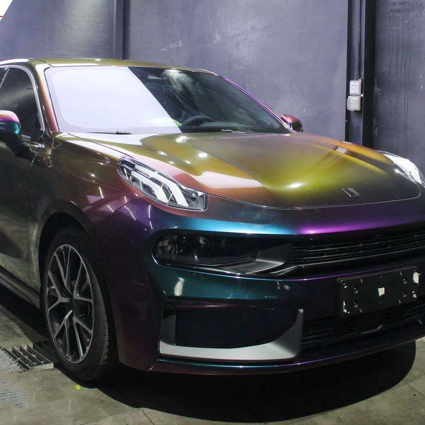 Новый 3D стиль супер мечтательный Хамелеон бриллиантовый виниловый автомобиль оберточный