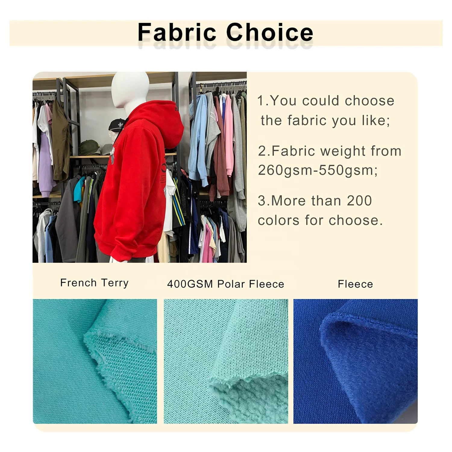 JL64A Oversized Fit Heavyweight 1/4 Quarter-Zip Pull On Pullover Hoodies Men’s Sweatshirt