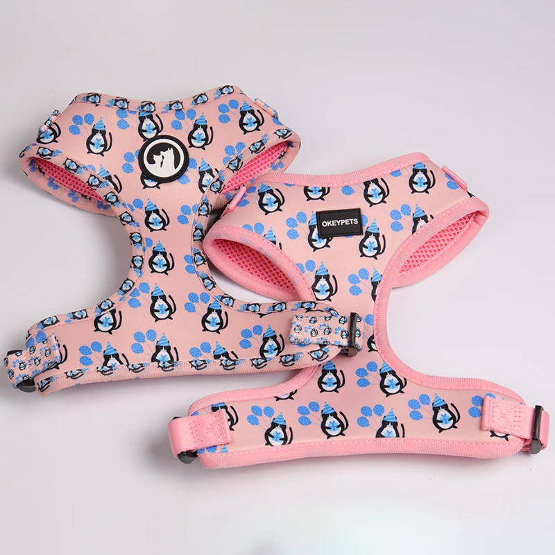 Custom Neoprene Padded Mesh Reversible Pet Vest Heavy Duty Comfort