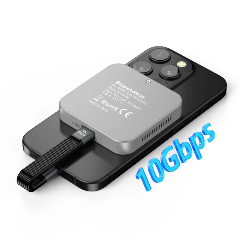 Magnetic 10Gbps USB 3.1 M.2 NVMe SSD Enclosure - Supports 2230 Magnetic 10Gbps USB 3.1 M.2 NVMe SSD Enclosure - Supports 2230