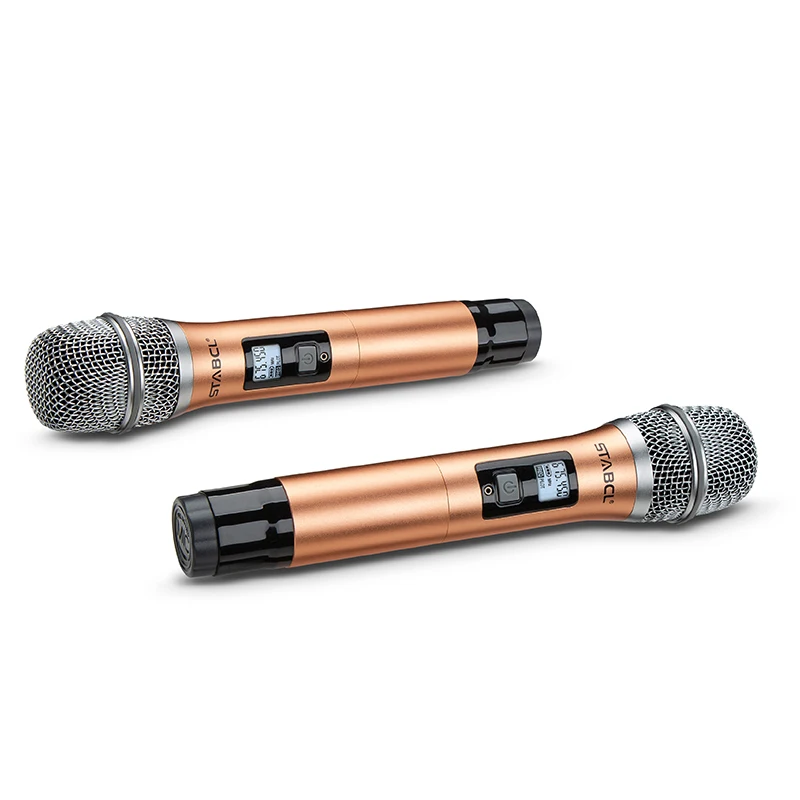 Долговечный надежный профессиональный микрофон KTV, беспроводной караоке с интеллектуальным бесшумным