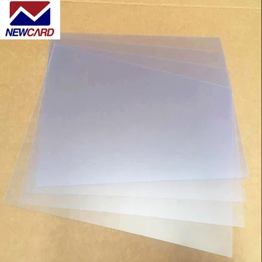 Transparent PVC a4 sheet printing sheet for plastic cards