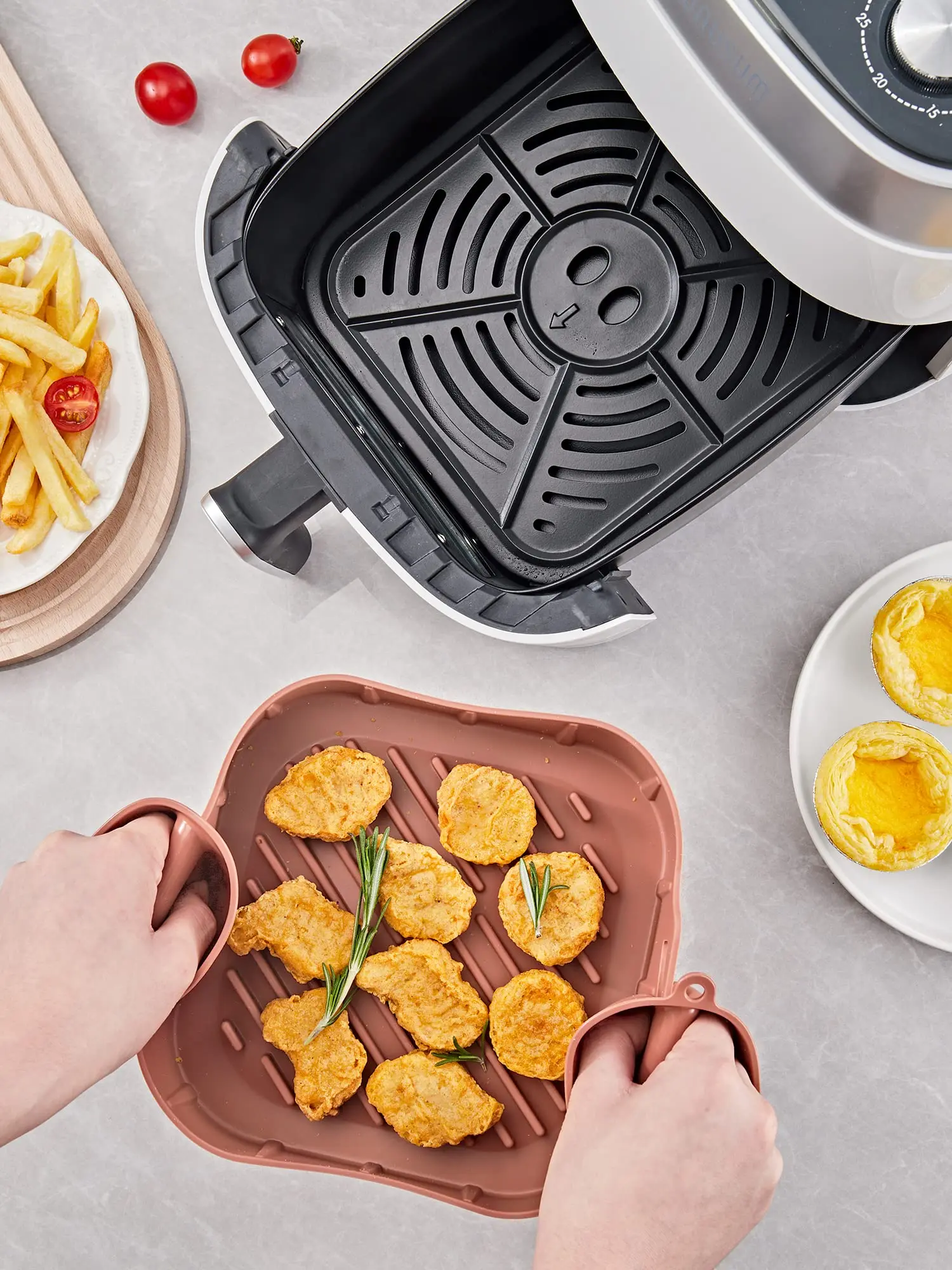 Reusable Food Safe Airfryer Silicone Pot Basket Air Fryer Liner