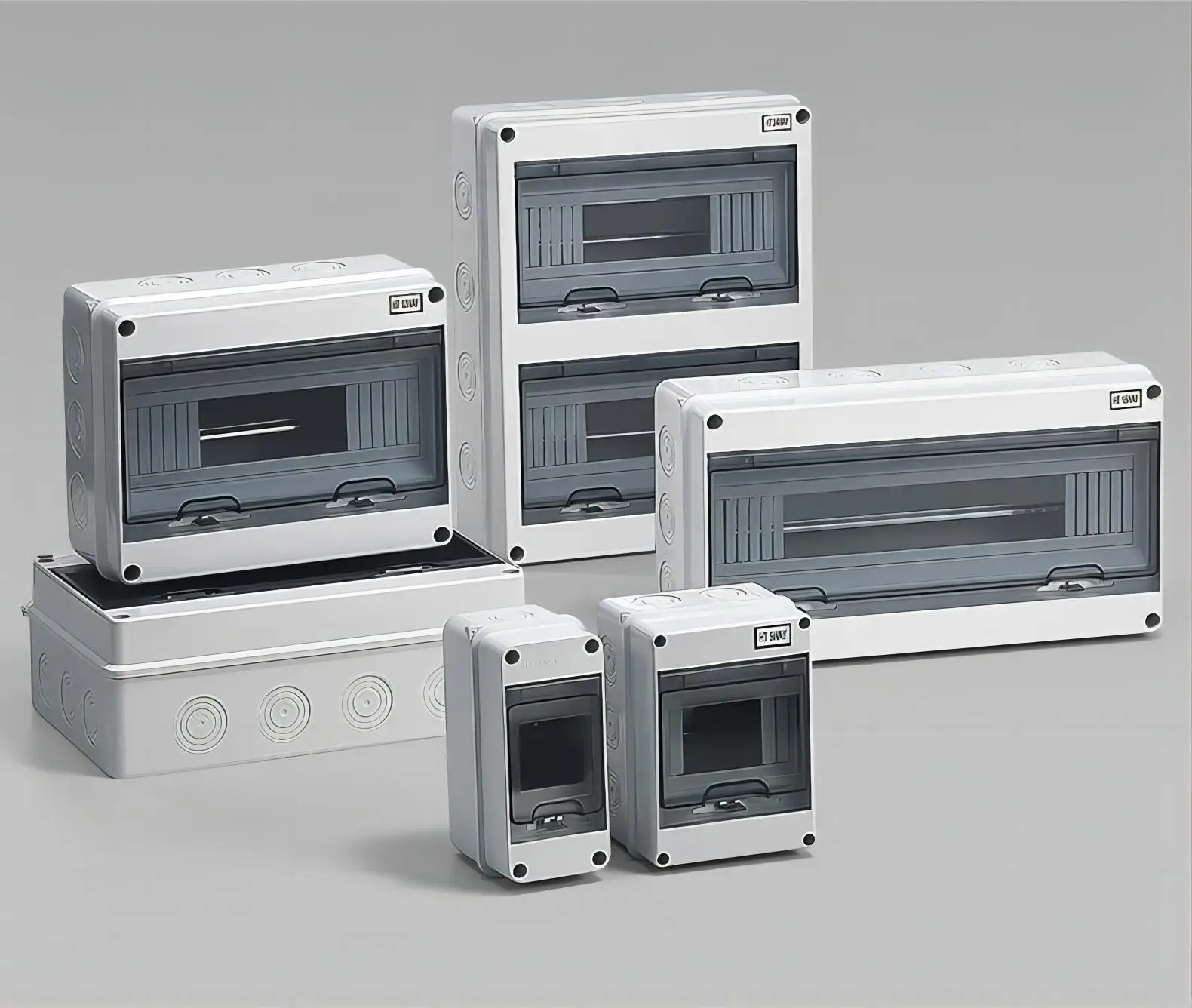 QHECO3-Way Electrical Distribution Box Whole Set DB Power Equipment 6 ...