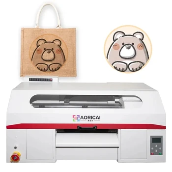 AORICAI Dual i600 Dual XP600 A3 DTF Printer 33 cm Direct Transfer Film Printer With dtf Shaking Powder Machine for T-shirt