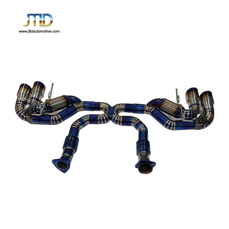 JTLD Factory Direct Sales Titanium Exhaust System Catback for Chevrolet Corvette C8 Exhaust Straight Pipe