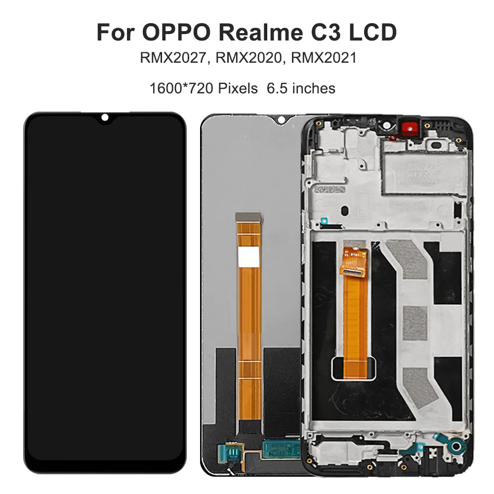 Cell Mobile Phone LCD pantallas de celulares Digitizer Assembly Touch and LCD Screen For oppo Realme C3 5i 6i LCD display