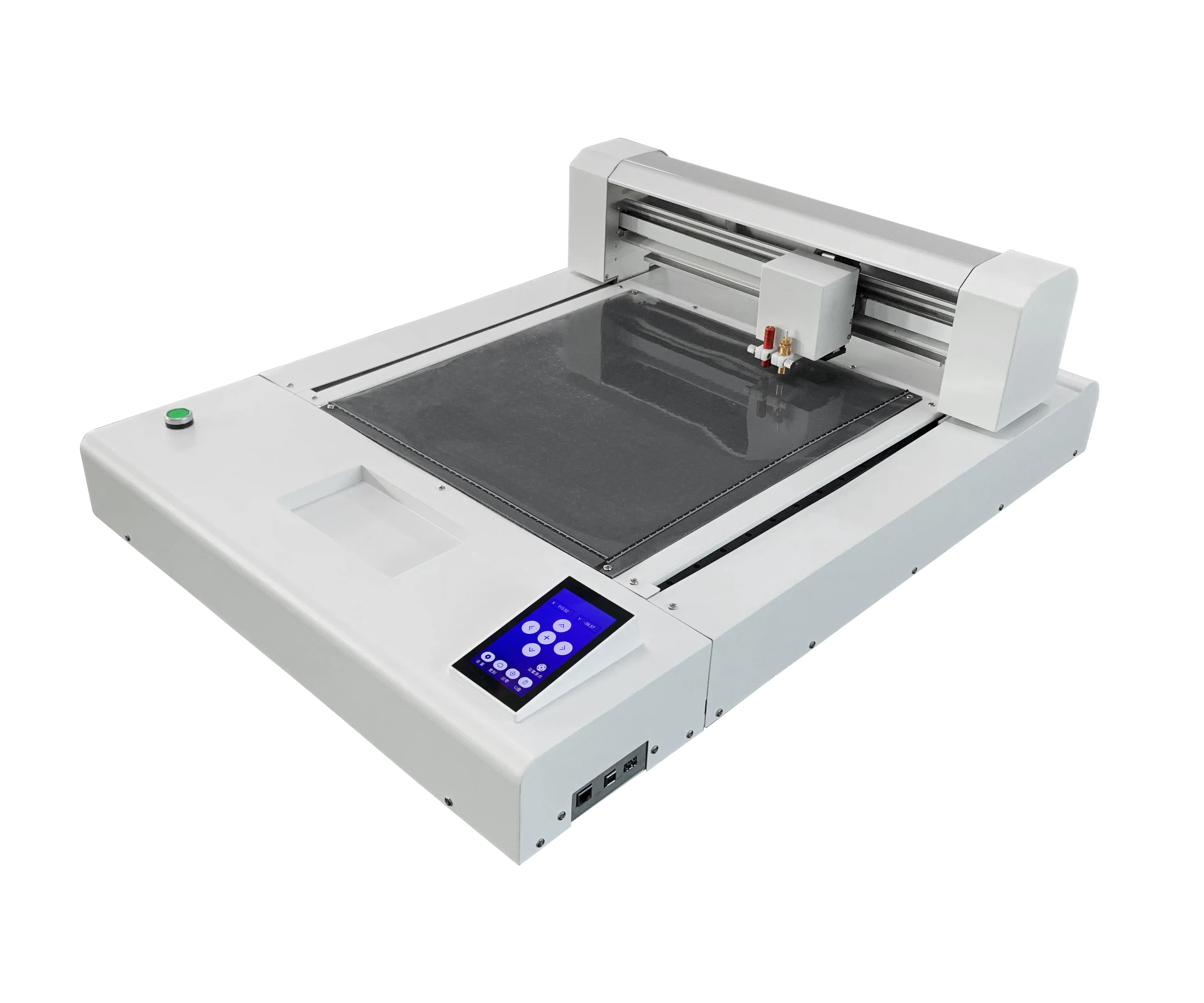 A3+ Flatbed Cutter Plotter Double Head Cutting Creasing Box Making Machine With Signmaster AI CDR