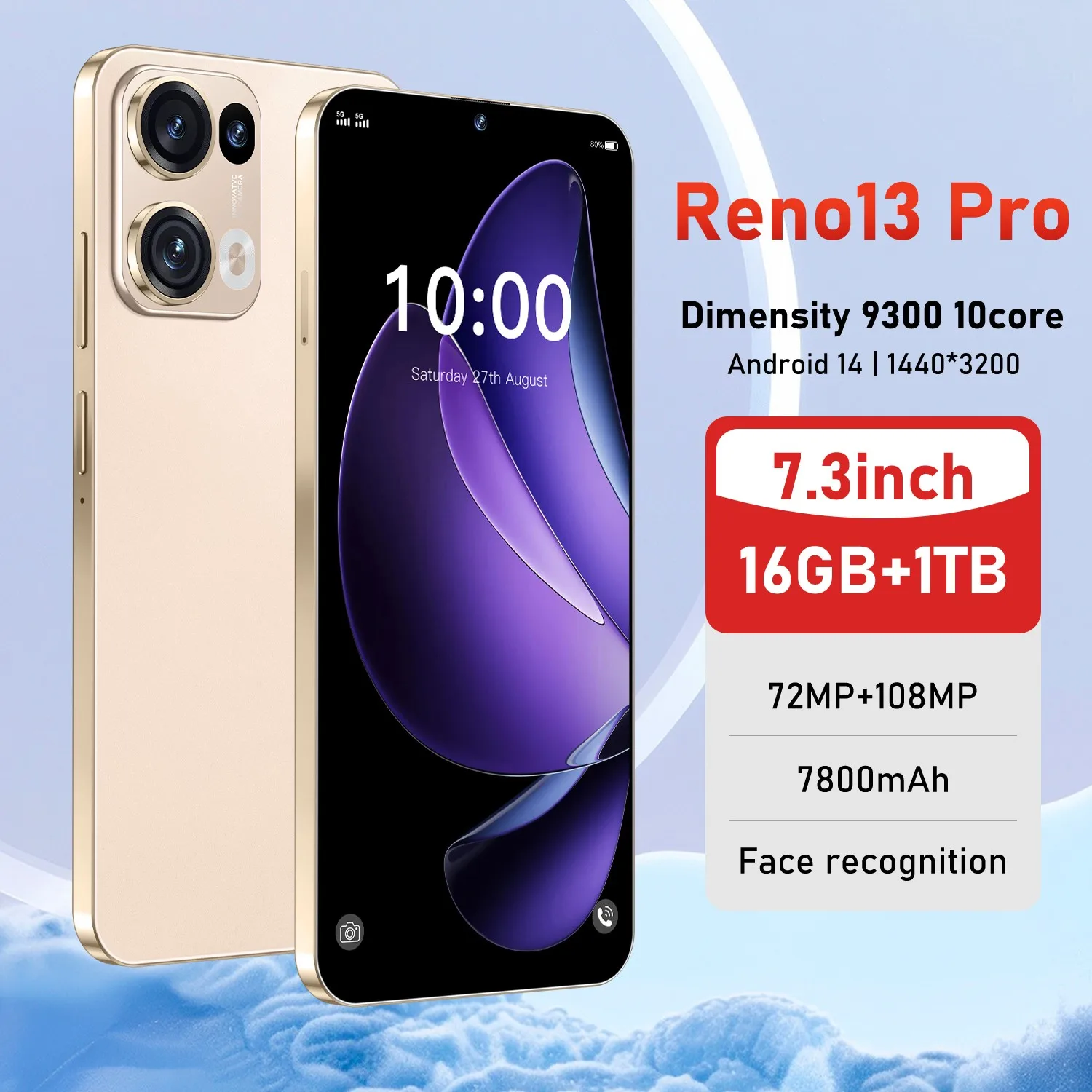 5G OPP Hot Sale Reno13 Pro Mobile Phone Original Realme 4g Mobile Phones