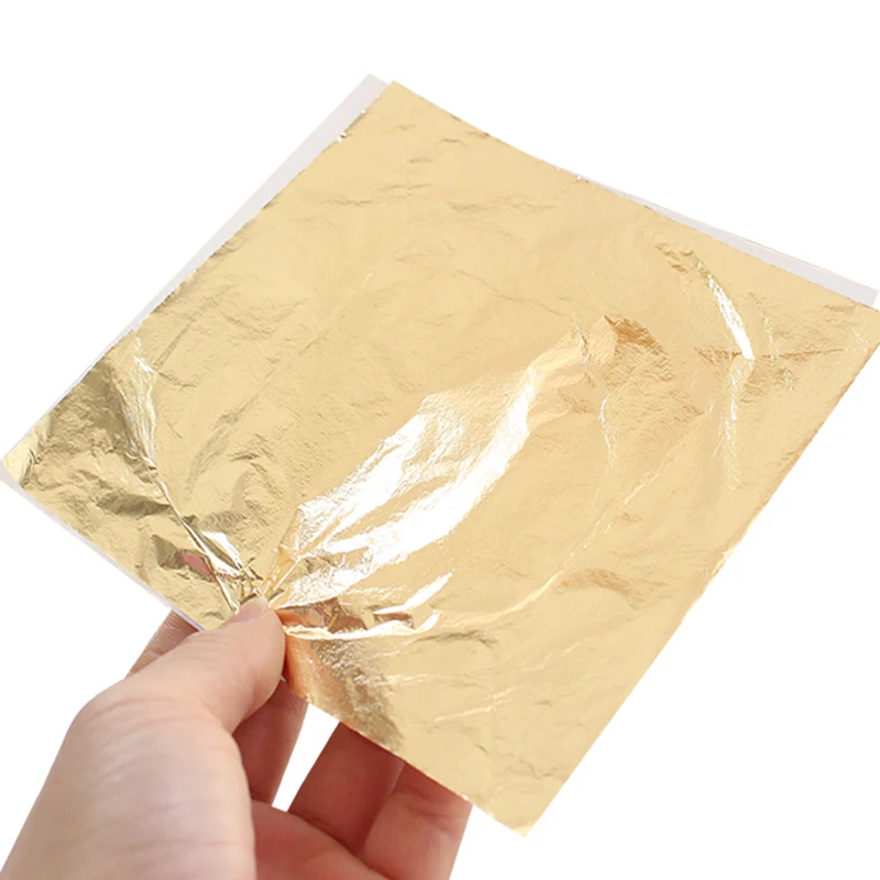 16cm*16cm 100 Sheets Silver Foil Paper Set For Painting, Decoration, Home  Improvement, Diy Gilding, Handicrafts