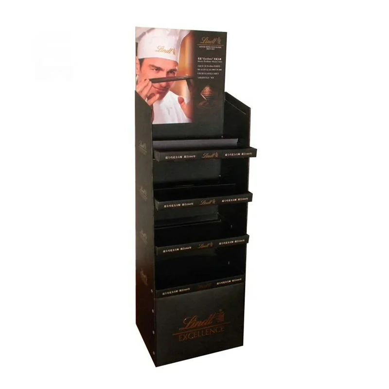 OEM Custom POP Retail Promotion Paper Display Stand Customizable Paper Cardboard Floor Display Shelves