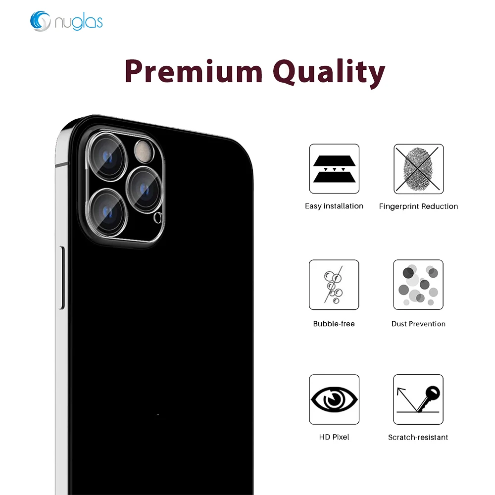 Nuglas заводская цена для Apple iPhone 13 pro реальный объектив камеры Закаленное стекло пленка задняя защита экрана 13 pro max