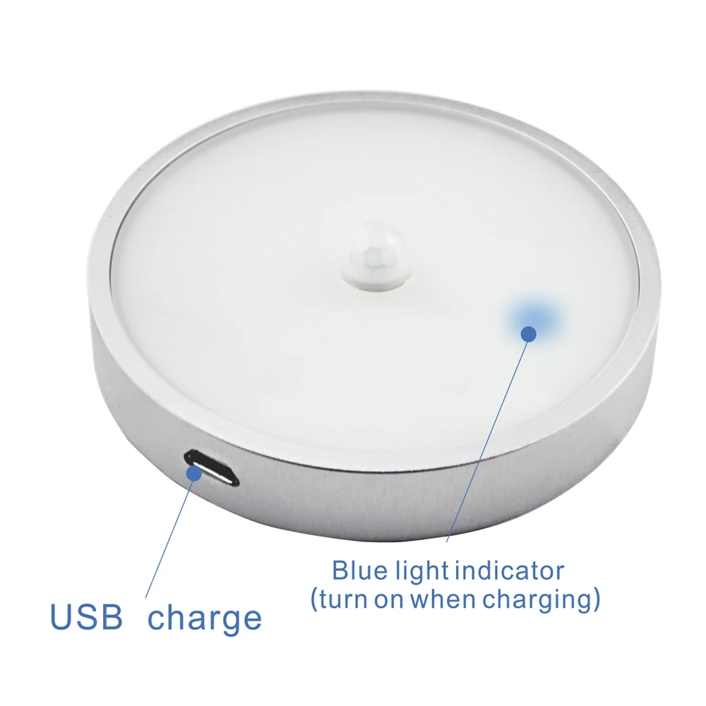 Dropship 700mAh PIR Motion Sensor LED Night Light USB Rechargeable