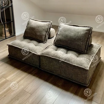 ranzosisch Vintage VETSAK CORD VELOUR Gery Modulare Schnitts ofas Wohnzimmer Beinloses Sofa Couch Set