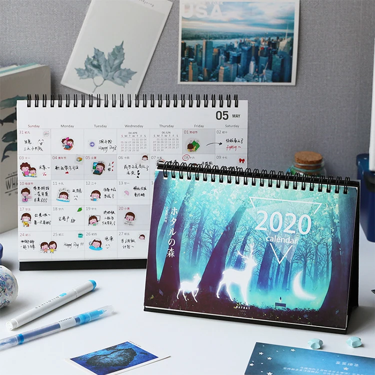 Promotional 2023 mini office yearly desktop calendarios ramadan