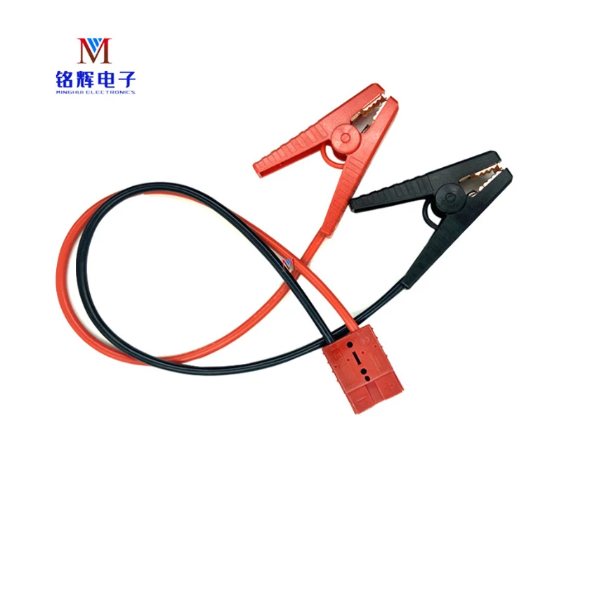 With 50A/175A 10AWG Plug Connector Emergency Battery Jump Cable Alligator Clamps Clip for CalTrucks Jump Starter Jumper Cable