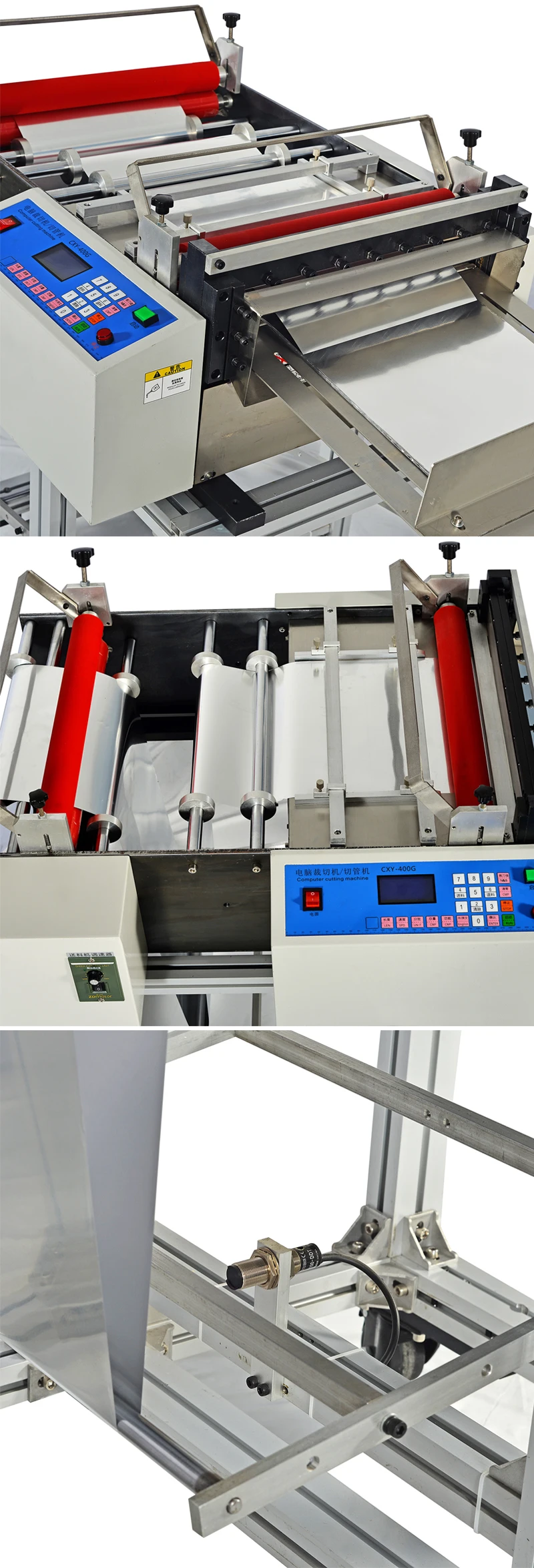 Industrial Aluminum Foil Roll to Sheet Cutter Machine for Food Packaging