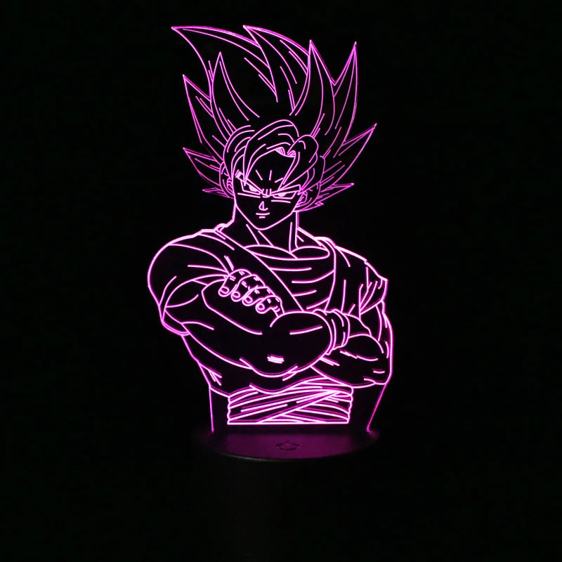 Dragon Ball Z Hijo Anime Goku 3d Luces De La Noche De Broly Vegeta  Iluminación Dbz Led Gohan Cambia De Color Lámpara Visual Escritorio Lámpara  Figma - Buy Venta Al Por Mayor