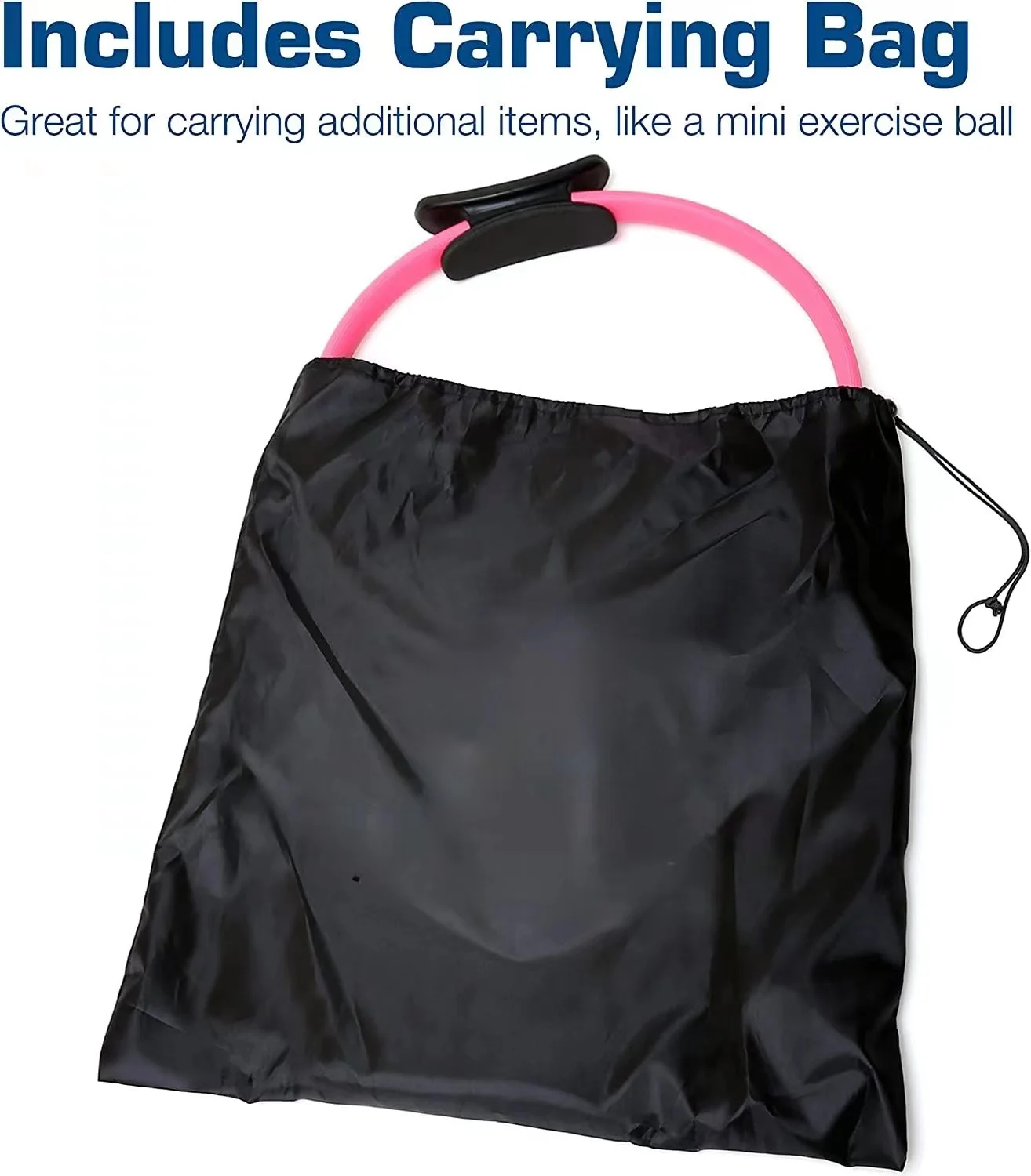 odm yoga fitness magic circle pilates ring for toning thighs abs and legs with resistance bands and mini ball set-10