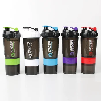 Travel 500ml Plastic Bottle Suppliers, Eco Friendly Wholesale Customized Sport Gym Protein Shaker Drink Plastic Water Bottle