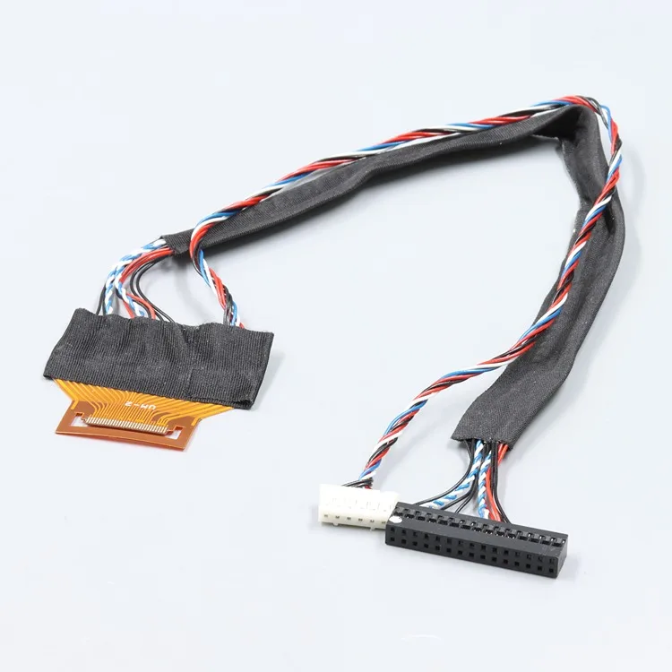Scondar LED 40 Pin to LCD 30 Pin Converter LVDS Cable Custom Wire Harness Assemblies