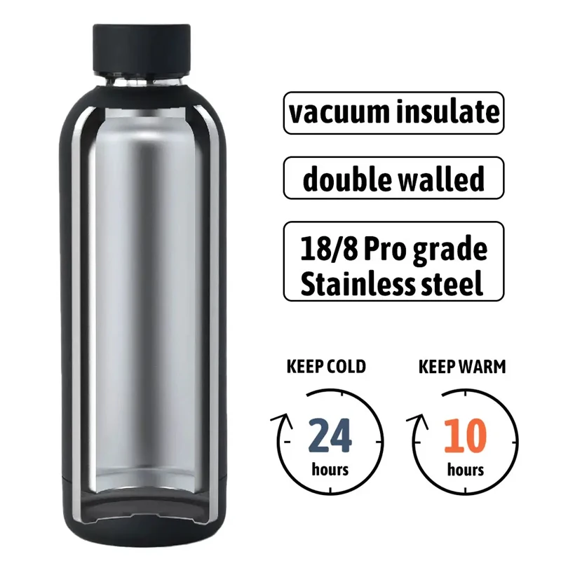 500ml Double Wall Vacuum Flask - Insulated Stainless Steel