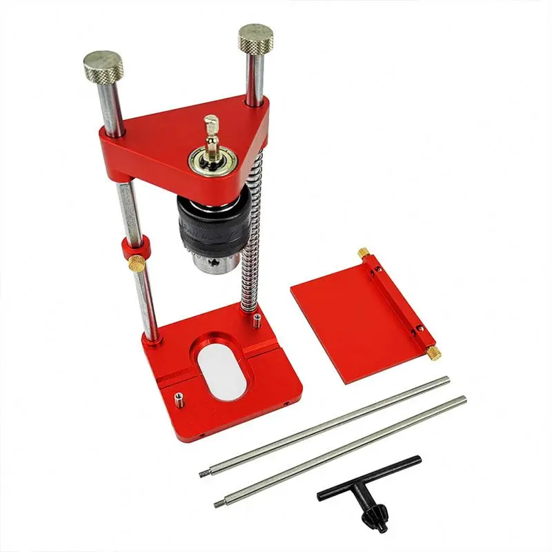 TEBAK W-114 Handheld Carpenter Locator Woodworking Tools Accurate Hole Puncher Drilling Jig 6/8/10mm Drill Bit