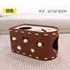 Felt cat scratching post and cat bed - Brown
