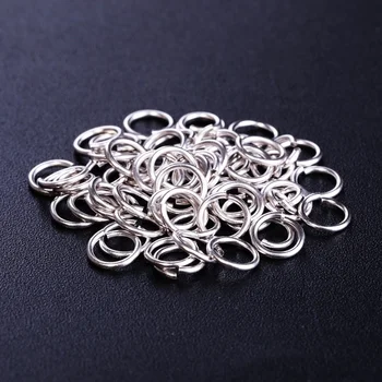 925 Silver Jewelry Jump Ring 3.5 4 5 6MM Pendant Bracelet Earrings Split Rings Connectors Making For Jewelry Buckle Component