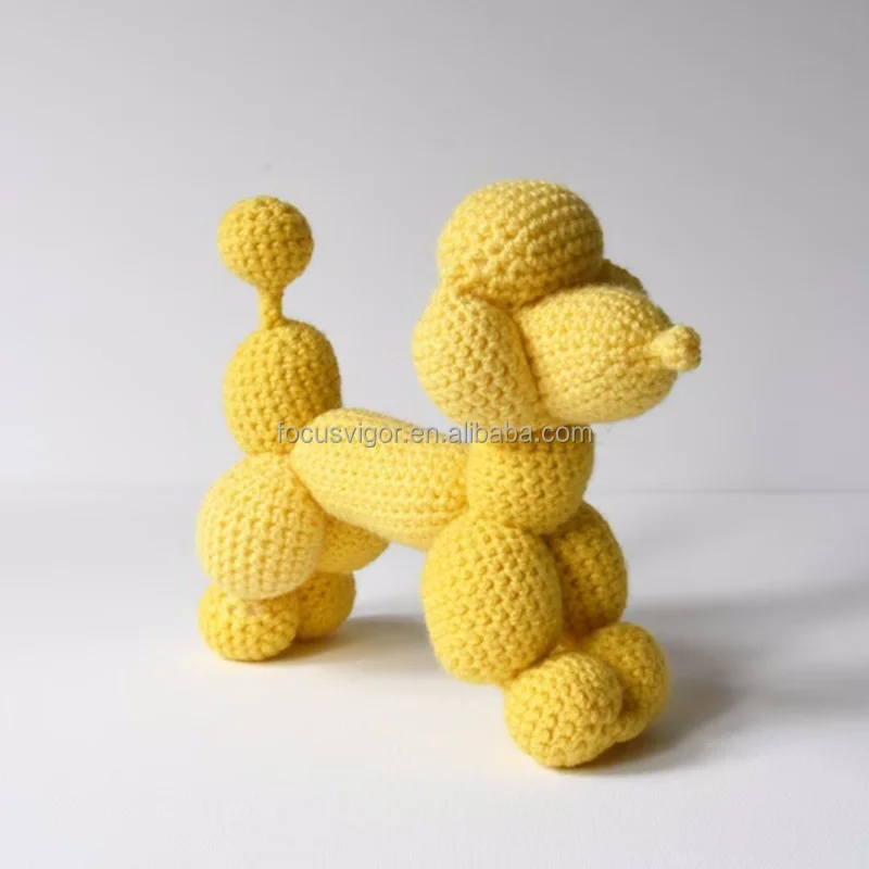 Balloon Dog Amigurumi Crochet Balloon Animal Poodle Dog Plush Crochet ...