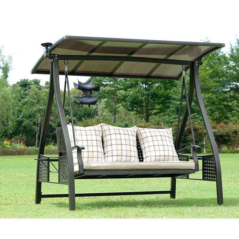 3 Seater Garden Swing Chair Patio Hammock Camping Rocking Swinging