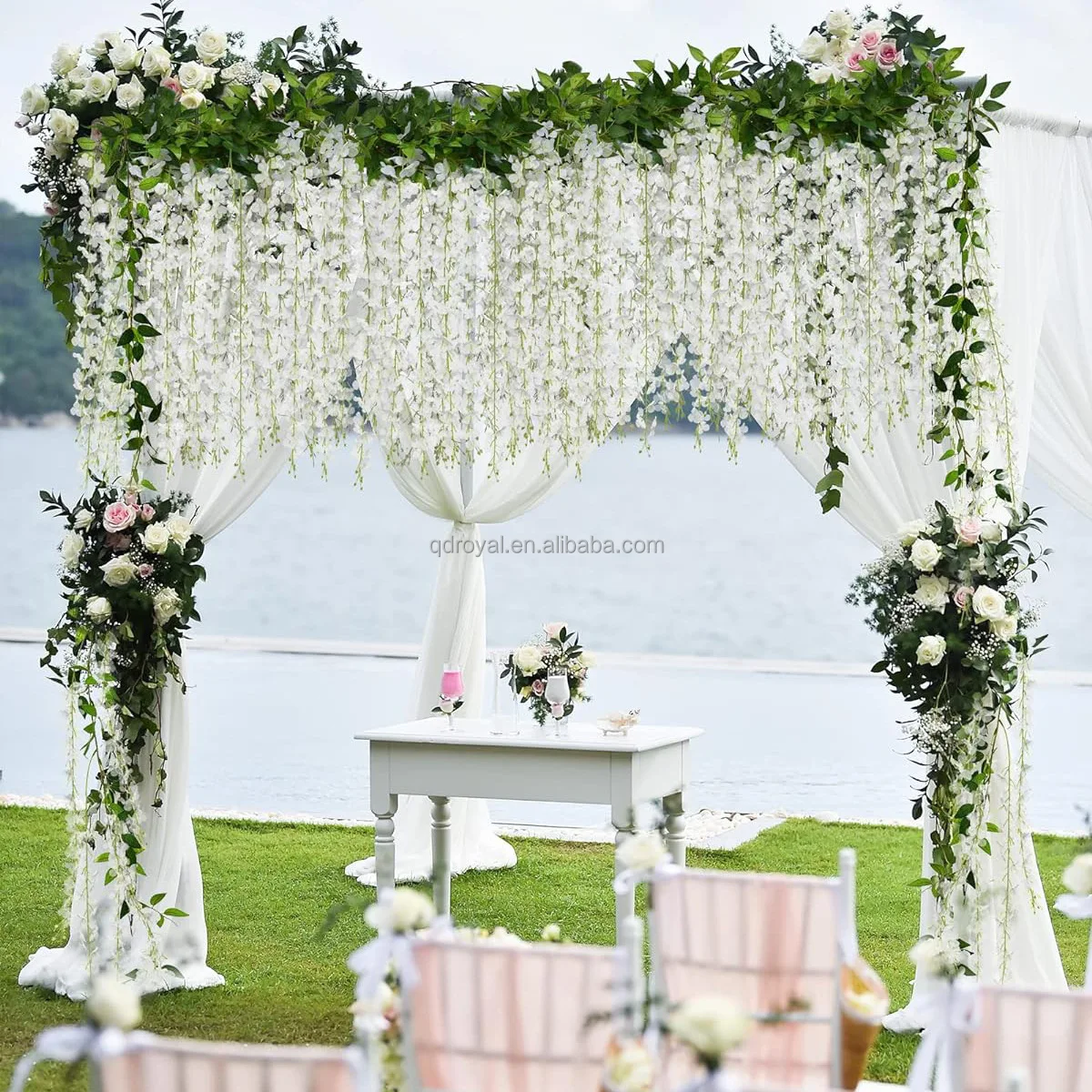 Artificial Ivy Garland Greenery Garlands Hanging Flower Vine for Bedroom Wall Decor Wedding Green Artificial Ivy Leaves