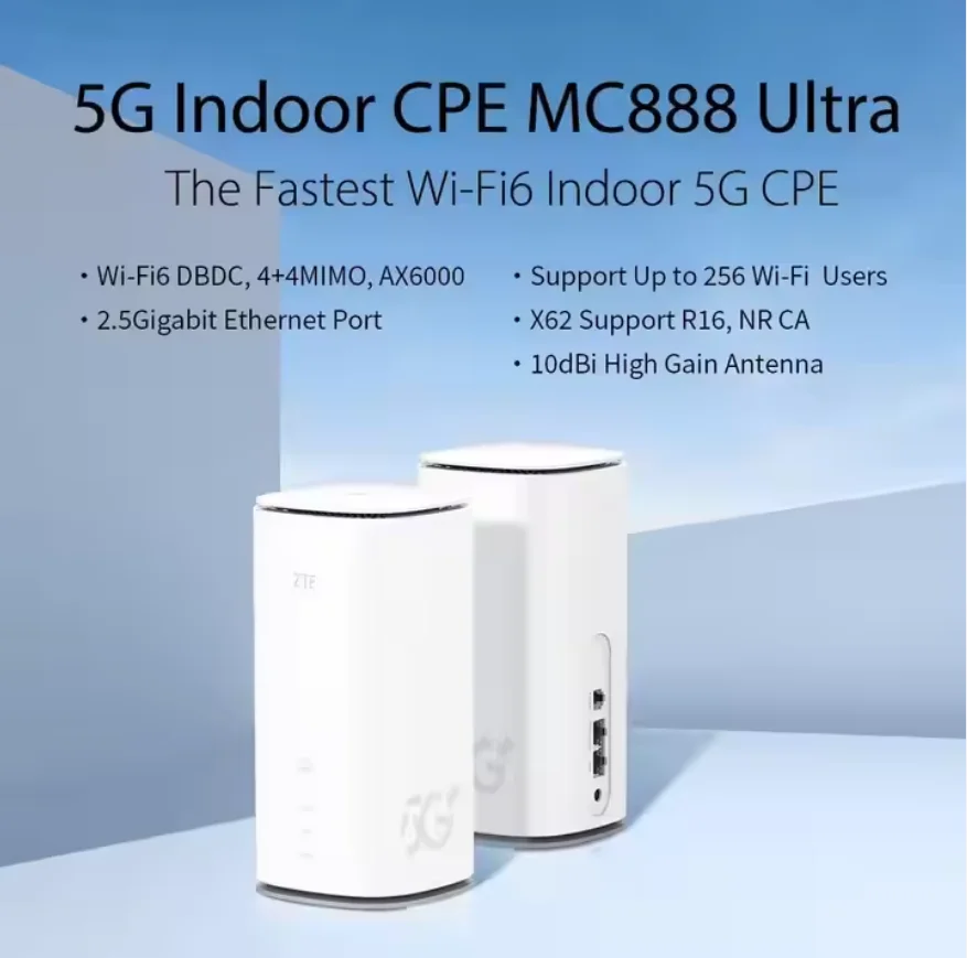 ZTE MC888 Ultra - Fastest Wi-Fi 6 Indoor 5G FWA Router